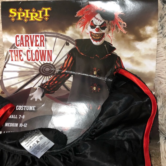 Halloween Carver the clown outfit size 14-16. Boys used condition . - Picture 1 of 9